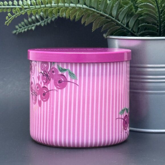 BBW Sweetheart Cherry Bath & Body Works 3 Wick Candle - Picture 2 of 10
